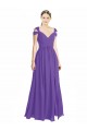 A-Linien Off-Schulter Chiffon Lange Brautjungfernkleider Websites
